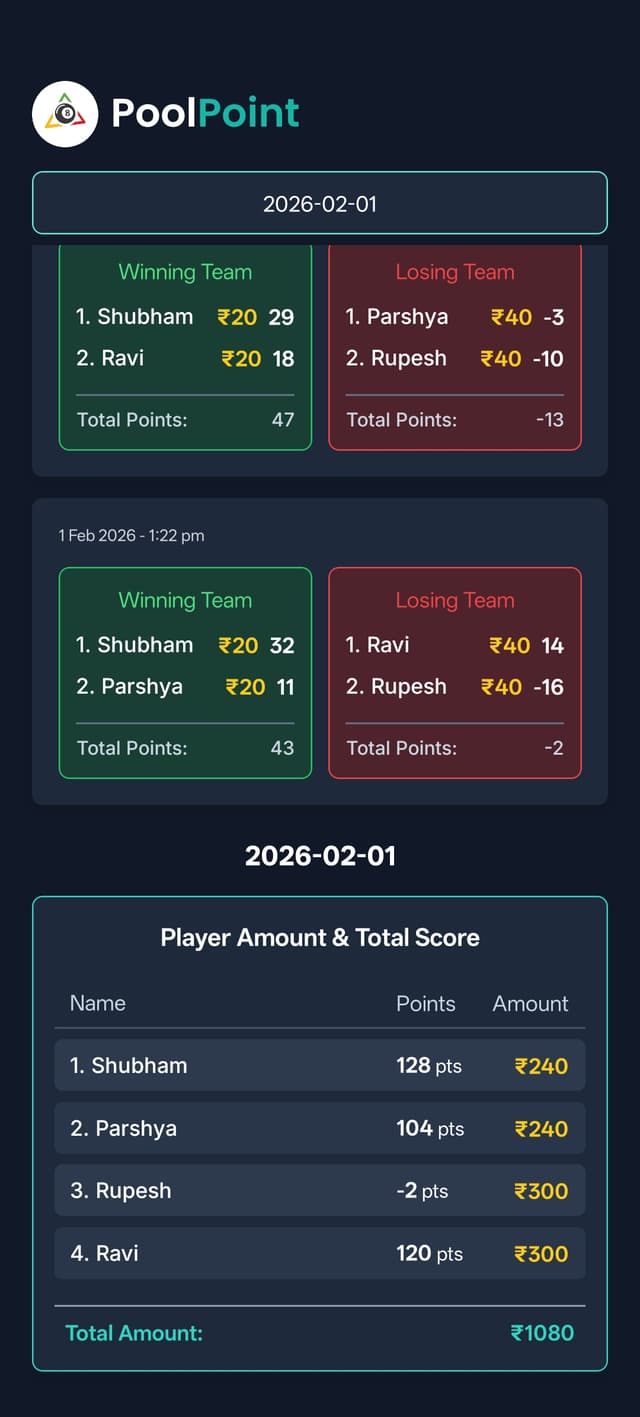 PoolPoint screen 6